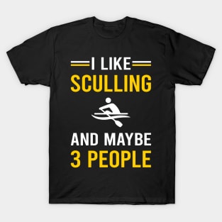 3 People Sculling T-Shirt